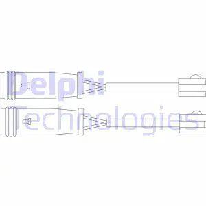 Brake pad wear sensor Disc Brake LZ0199 DELPHI for MERCEDES-BENZ VW