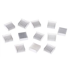 12 Pcs Silver Aluminum Radiator Heatsink Heat Sink Cooling Kit 14x14x6mm