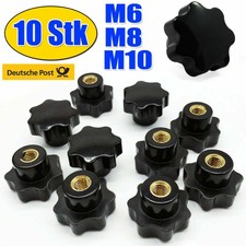 10x M6 M8 M10 Sterngriffmutter Feststellmutter Sterngriff Mutter Klemmschraube