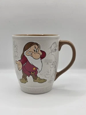 Disney Store Sketch Mug Grumpy Snow White Dwarf - Collectible Coffee Mug Tea Cup - Image 1 of 4