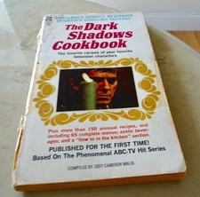 DARK SHADOWS Cookbook Barnabas Collins TV Recipes 1970 PB Book PLS REVIEW PICS