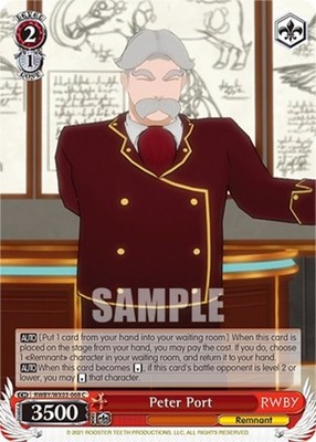Peter Port - RWBY/WX03-068 - C Near Mint Weiss Schwarz RWBY