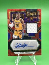 2023-24 Panini Select - Rookie Jersey Autographs D'Moi Hodge #RJ-MOI Red Wave