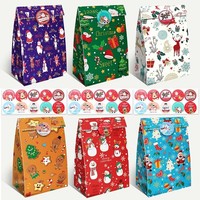 GeschenktüTen Weihnachten 48 StüCk Bunt Klein PapiertüTen Mit Aufkleber