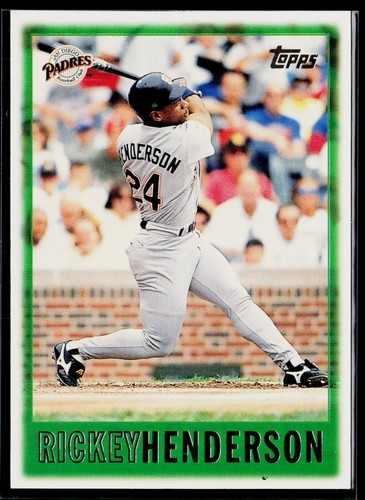 Rickey Henderson #96 1997 Topps card