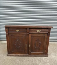 antique edwardian mahogany sideboard larder buffet c.1890