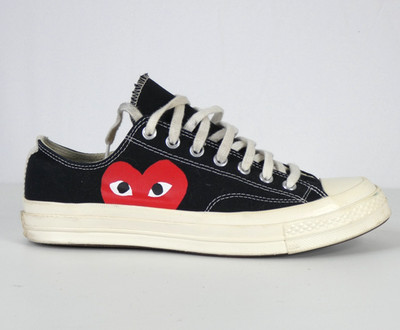 Comme des Garçons PLAY x Converse Sneaker UK 9 EU 42,5 Schwarz Rot Herz