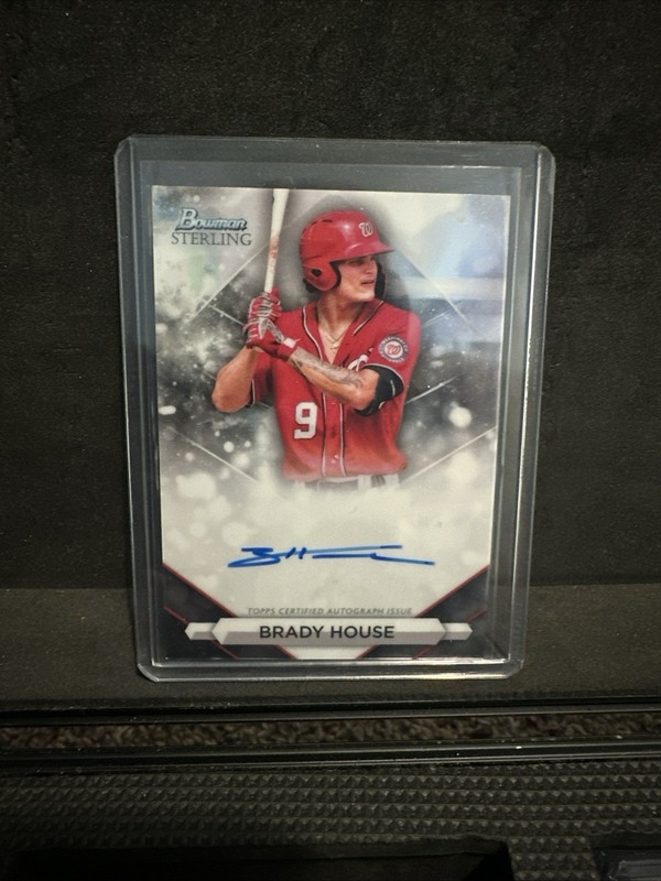 2023 Bowman Sterling Prospect Autograph Brady House On-Card Auto PA-BH Nationals