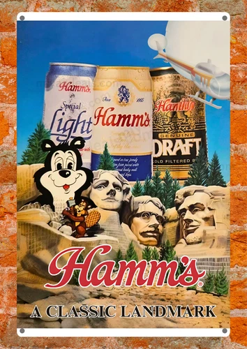 Hamm's Beer Vintage Style Metal Sign Poster– Wall Decor hamms beer Read Des