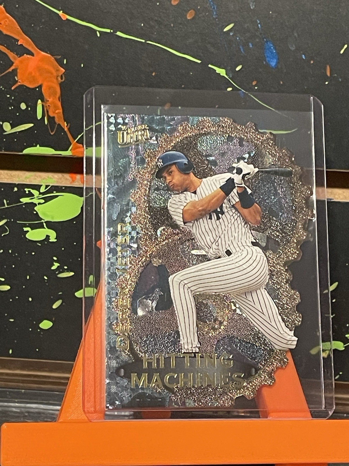 1997 Fleer Ultra Hitting Machines #7 Derek Jeter NY Yankees Insert