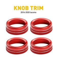 4pcs Center Console Switch Knob Decor Cover Parts For Toyota Tacoma 2016-2020 4pcs Center Console Switch Knob Decor Cover Parts For Toyota Tacoma 2016-2020