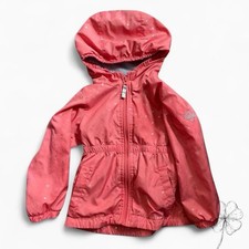 Osh Kosh Toddler Fleece Lined Windbreaker Jacket, Pink And Silver Hearts, 2T