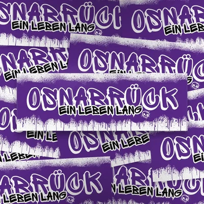 FAN-KULTUR XPERIENCE 100x Osnabrück Aufkleber/ Sticker/ Fußball Fanartikel/ PVC/14,8x5,0cm/wetterfest