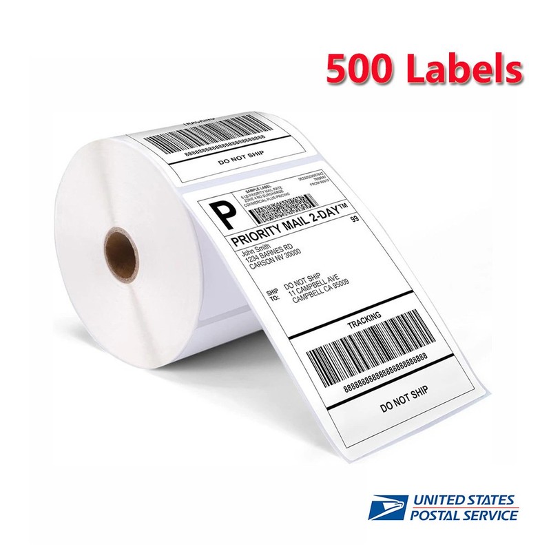 Direct Thermal 4x6 Label 100x150mm Shipping Label Self Adhesive For USPS UPS