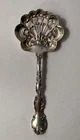 Gorham Strasbourg Bonbon Nut Spoon Sterling Silver Pierced Scalloped Bowl Rococo