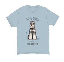 Schnauzer Unisex 100% Cotton T-Shirt - Super Soft & Comfortable, Medium