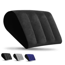 Portable Wedge Pillow Inflatable Cushion - Body Positioners Lightweight Black