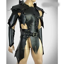 Handmade Original Leather Armour Set - Dark Elf Armor Set - Drow Costume
