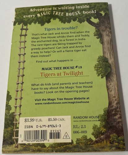 Magic Tree House (R) Ser.: Tigers at Twilight by Mary Pope Osborne - Picture 2 of 3