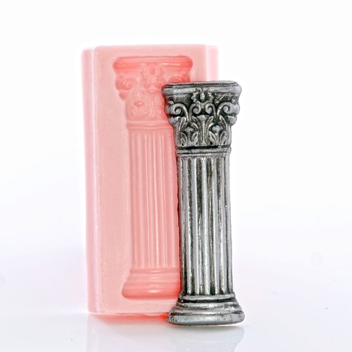 Molde de caramelo para decoración de pasteles de silicona con pilar columna romana molde seguro para alimentos (842) - Imagen 8 de 8