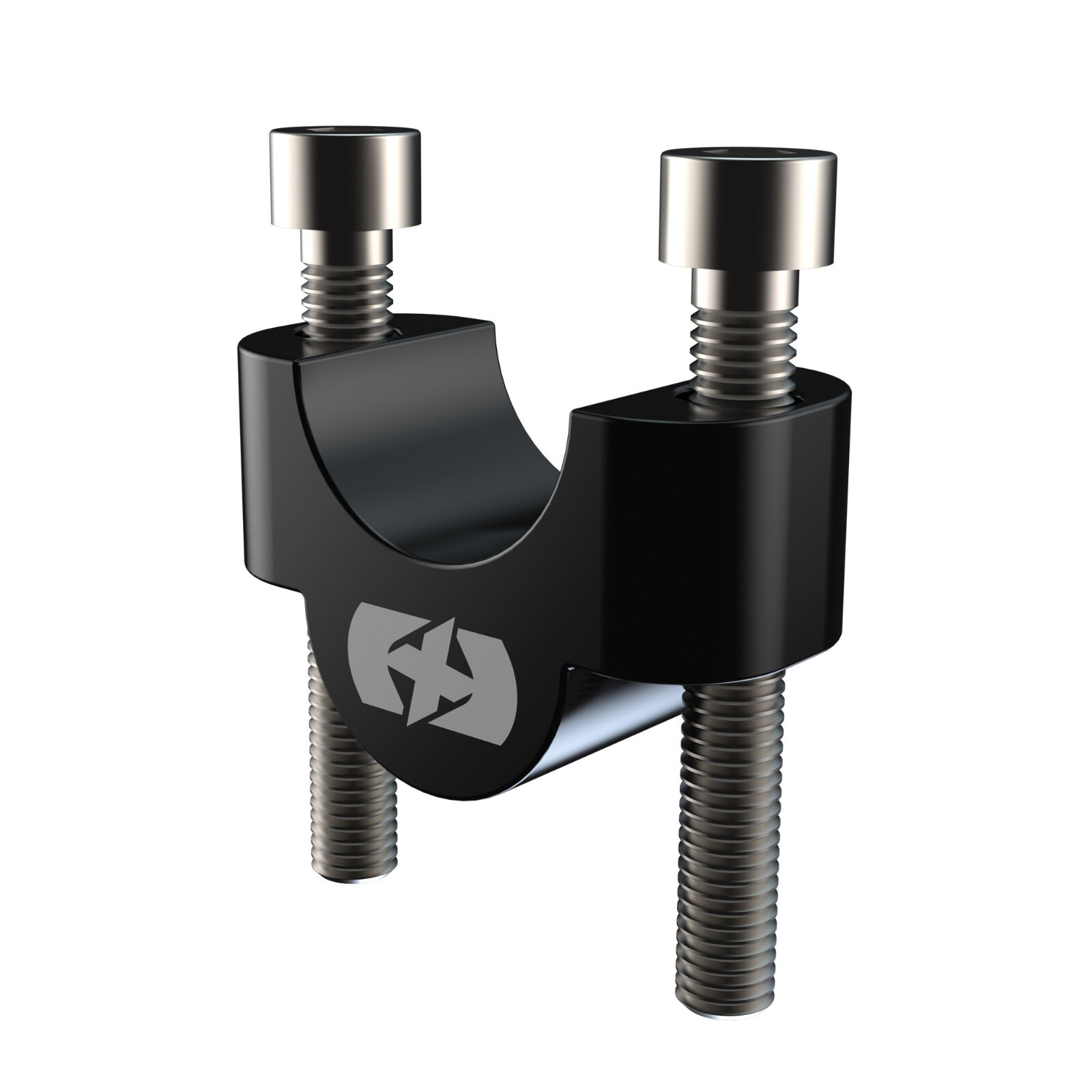 Oxford CNC Aluminium Motorbike Handlebar Risers 20mm Black Motorcycle Universal