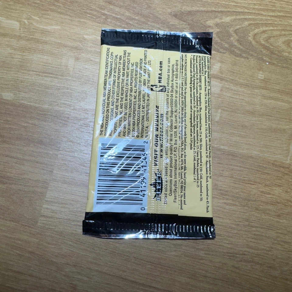 2003-04 SKYBOX AUTOGRAPHICS Retail Pack Basketball NBA New Sealed - Image 2 of 2