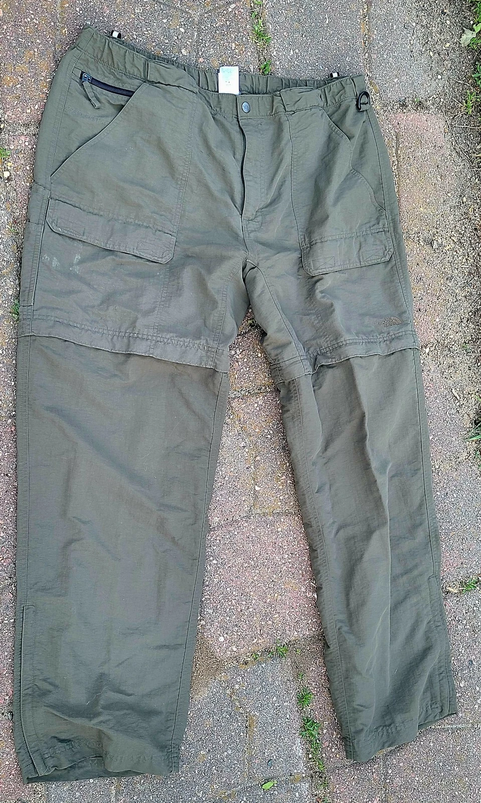 The North Face Pants Men’s 34x31 Green Convertible Cargo Nylon Outdoor Hike XL