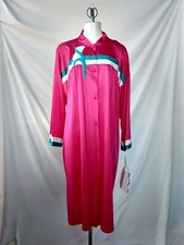 Vintage Vanity Fair Dressing Gown Robe 1970s New Old Stock XL Floral Applique