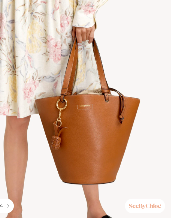 SEE BY CHLOÉシーバイクロエ　バケットバッグ - Cecilya SEE BY CHLOE CECLILIA / CECILYA Medium Leather Bucket Bag in