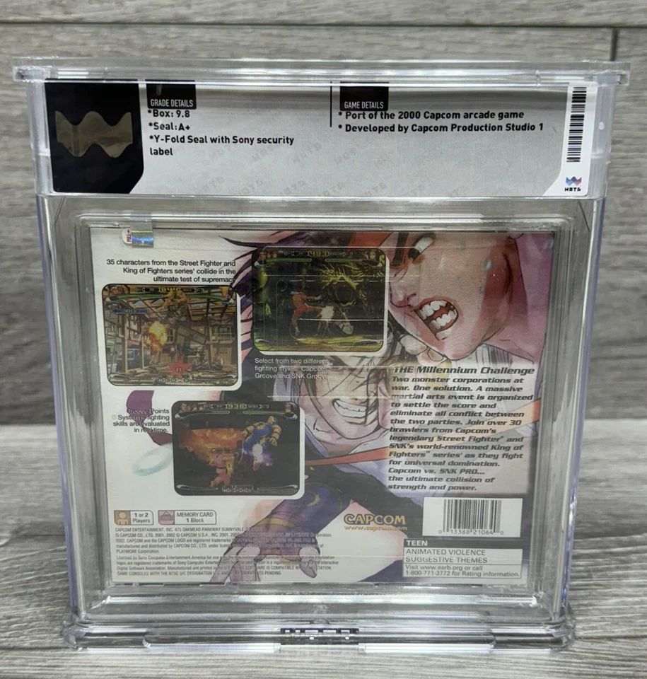 9.8 A+ Capcom vs. SNK Pro Sony Playstation 1 PS1 WATA Graded NOT CGC VGA - Image 4 of 4