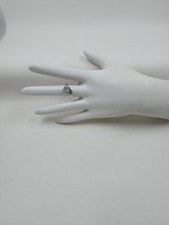 Cubic Zirconia Flower Sterling Silver Ring