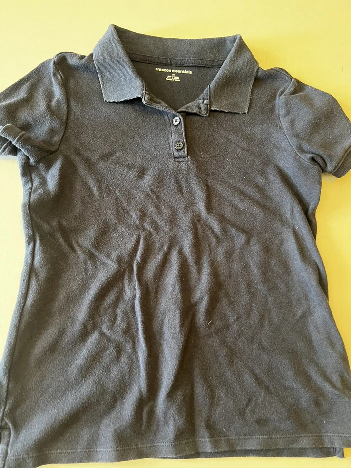 OLD NAVY Girls Kid Size 10 School Uniform Shirt Top Blouse Short Sleeve SET OF 3 - Image 3 of 4