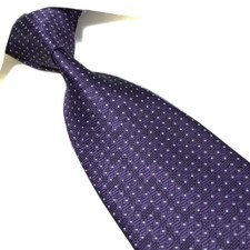 Extra Long Tie Microfiber Woven Jaquard Purple Solid Polyester XL Necktie 63"