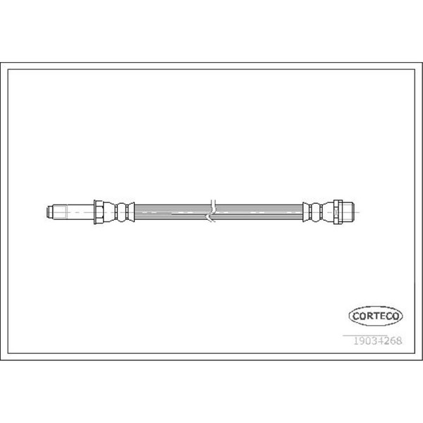 Corteco Bremsschlauch Bremsleitung Hinten FüR VW Multivan V Transporter Bus-image