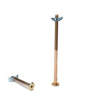M6 x 130mm connector bolts with half moon nut ideal for beds, cots & furniture