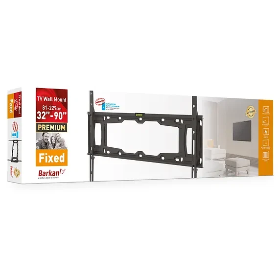 BARKAN E400+ Fixed Flat/Curved Screen TV Wall Mount 13" - 90" Holds up to 132lbs - Image 3 of 4