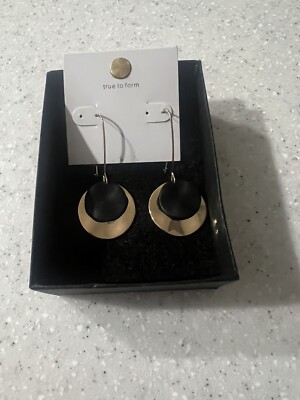 True To Form Gold Dangle Earrings New!