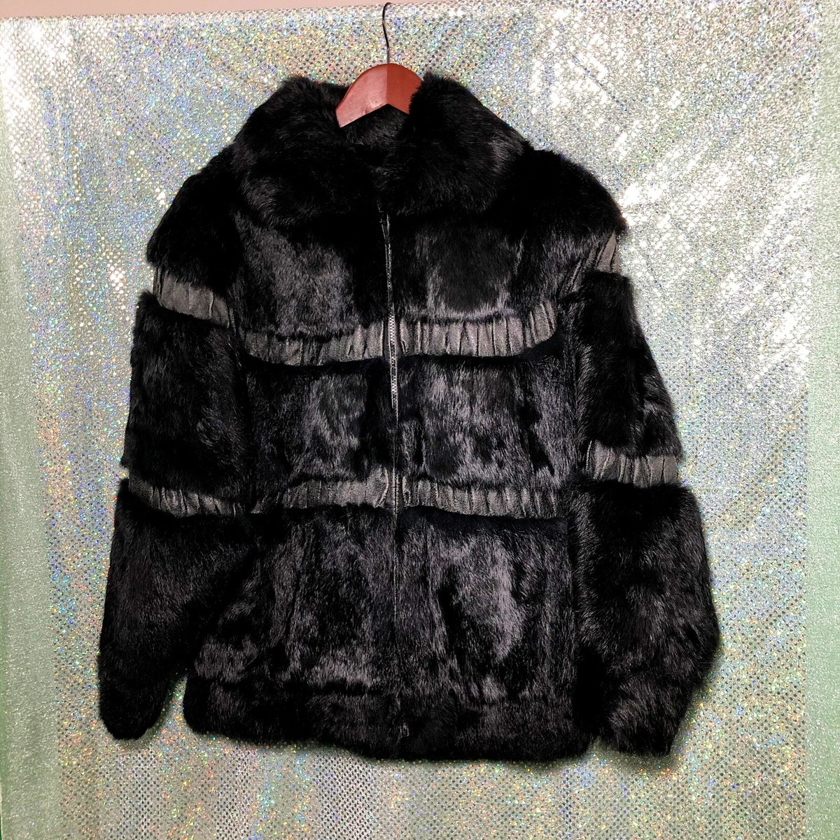 ジャケット・アウター 80S Vintage Fur Jacket VINTAGE Wear Guard Jacket Mens 2XL Blue Sherpa Lined Fur