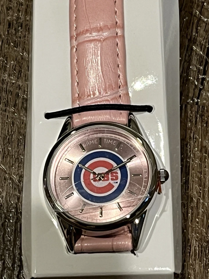 Chicago Cubs Ladies Pink Game Time Watch - Image 2 of 3