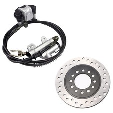Mini Bike Go Kart ATV Rear Hydraulic Master Cylinder Brake Caliper Disc Rotor