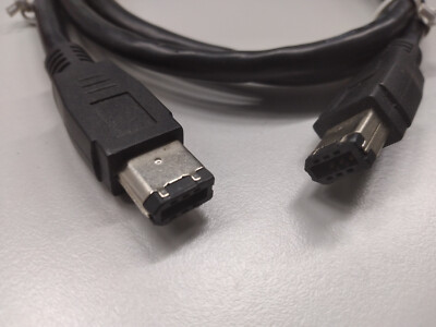 FireWire  IEEE1394   - 400 Mbs-  6pin /6pin   Stecker Anschlusskabel schwarz  1m