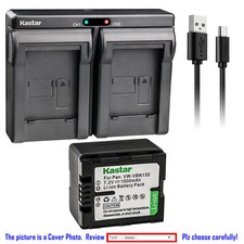 Kastar Battery Dual USB Charger for Panasonic VW-VBN070 VW-VBN130 VW-VBN260