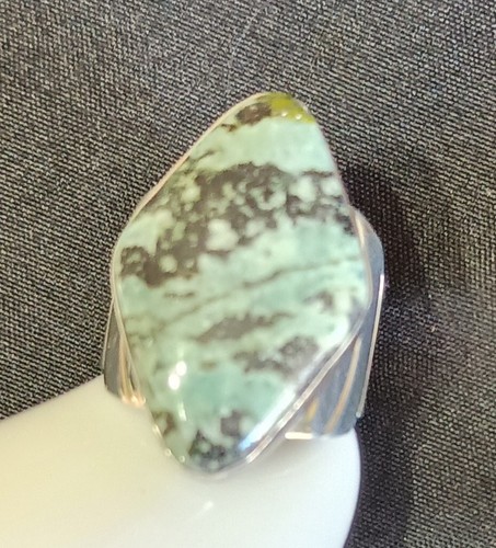 JAY KING MINE FINDS 925 STERLING SILVER TURQUOISE RING SZ 9 3/4" - 13.5 ...