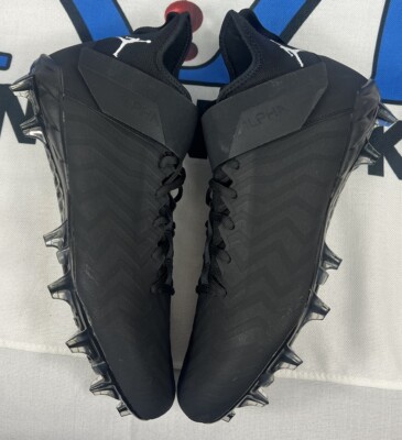 Size 13 Mens Nike Jordan Alpha Menace Pro 2 Mid Football Cleats Black CV1676-003