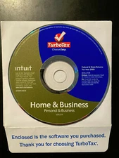 2009 Intuit TurboTax Home & Business Federal + STATE for Windows & Mac