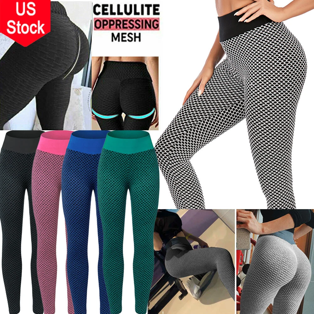 Women Leggings Anti-Cellulite High Waist Push Up Yoga Pant Butt Lift Gym  Fitness