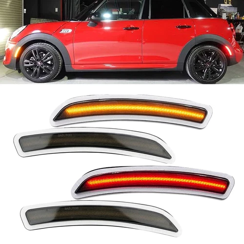 Smoked Lens LED Fender Side Marker Arch Lights For Gen3 Mini Cooper F55 F56 F57