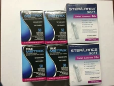 TRUE Metrix Blood Glucose 200 Test Strips Plus 200 Lancets Exp 2/22/2027