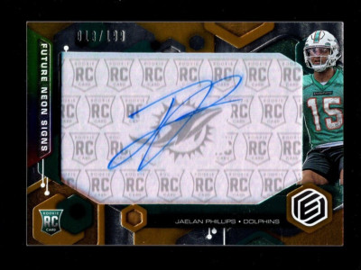 2021 ELEMENTS FUTURE NEON SIGNS JAELAN PHILLIPS RC AUTO 18/199 DOLPHINS