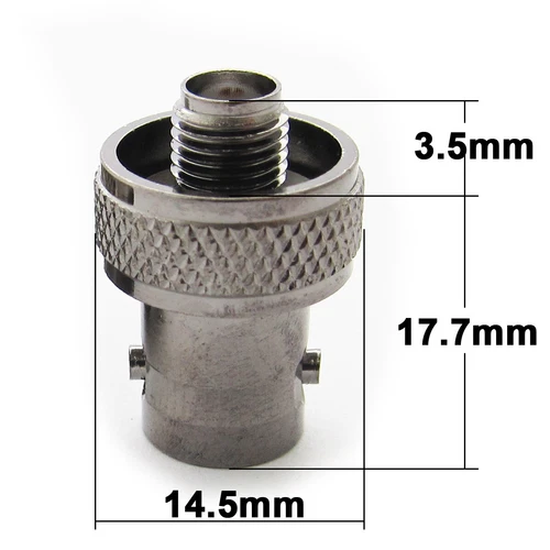 10xAdattatore BNC Femmina a SMA Maschio Connettore Jack RF Coassiale Nero Adattatore Radio - Foto 2 di 11